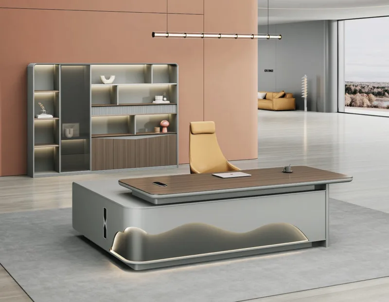 4-Person Workstation - Haiyue Red