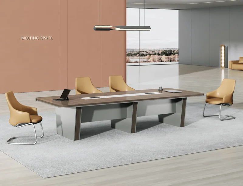 Meeting Table - Colorful Wood Grain