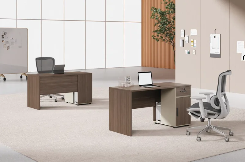 Executive Desk with Side Cabinet - Swedish Series